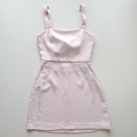 Aritzia wilfred ecoulement mini dress, light pink